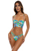 Luli Fama Hidden Gems Strappy Ruched Back Bottom